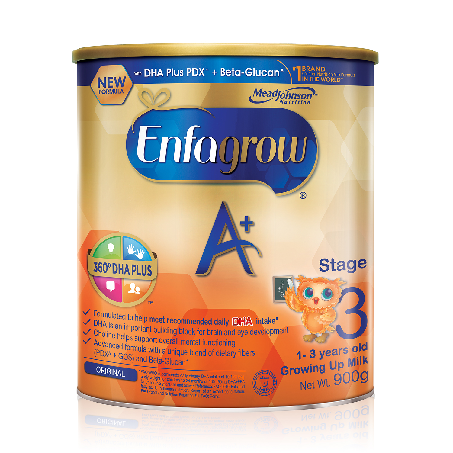Enfagrow A+ Stage 3 Baby Formula Milk Powder 360DHA+ (1-3Y) 900g