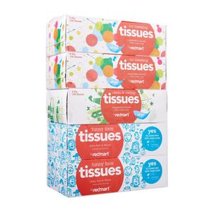 Silky Soft and White Facial Tissue