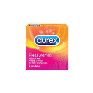 Durex Pleasuremax Condoms (with ribs & dots) x3