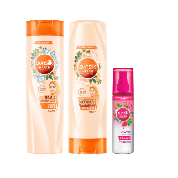 Hijab Recharge Hair Fall Shampoo, Conditioner and mist