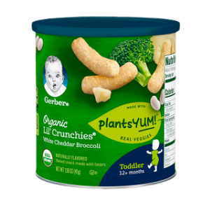 Organic Lil' Crunchies (White Cheddar Broccoli)