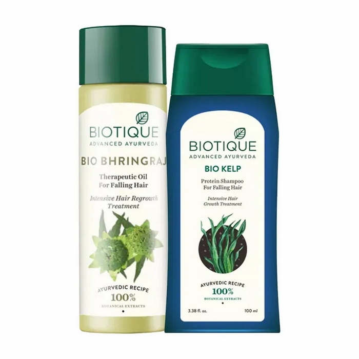 Bio kelp protein shampoo for falling hair intensive hair growth treatment  by Biotique : review - Shampoo & conditioner