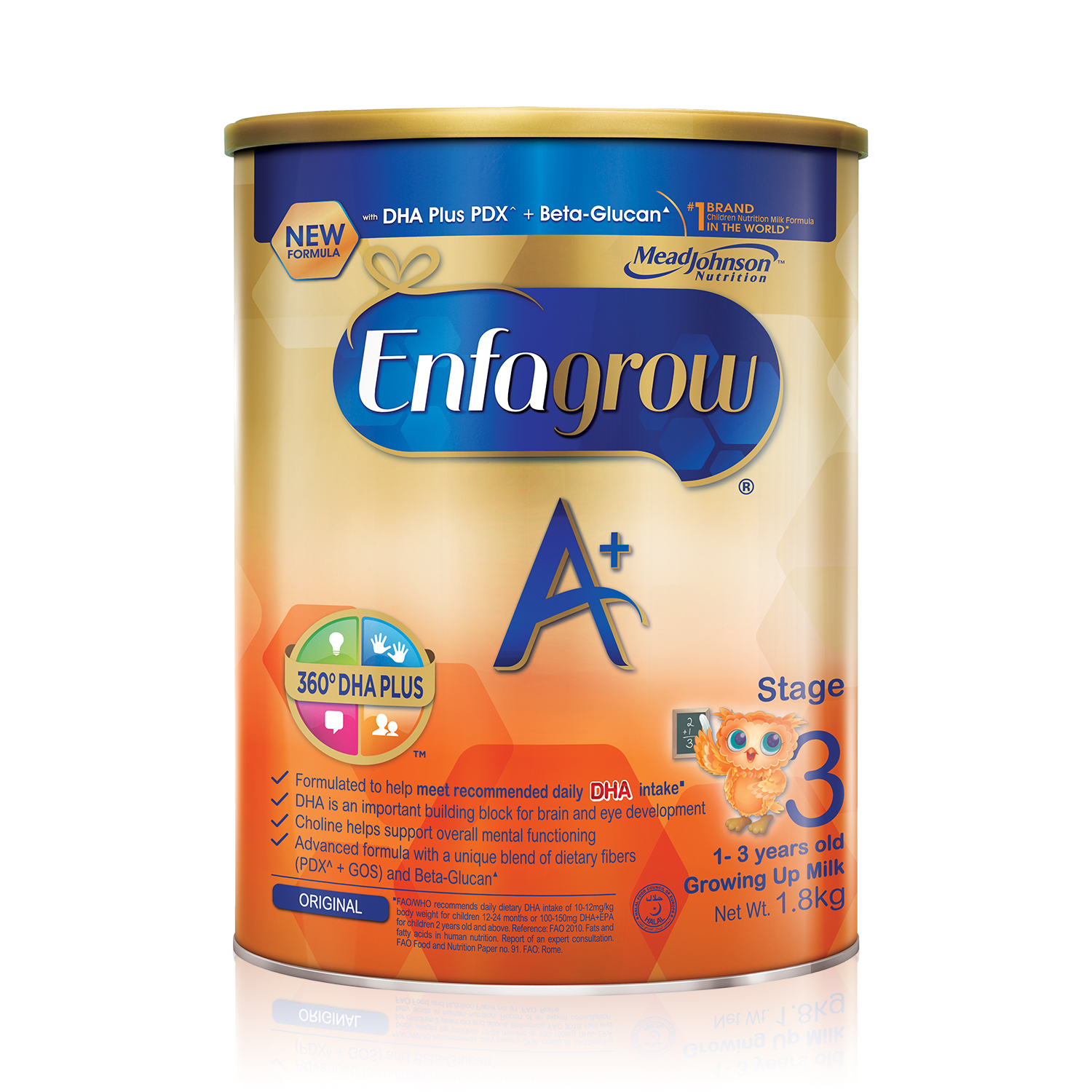 Enfagrow A+ Stage 3 Baby Formula Milk Powder 360DHA+ (1-3Y) 1.8kg