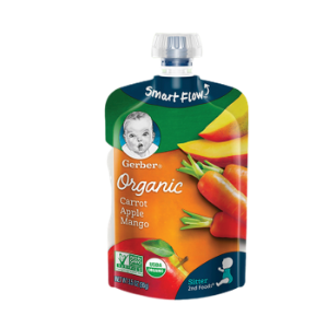 Organic Puree Pouch (Carrot Apple Mango)