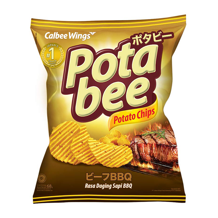 Potabee Snack Potato Chips Bbq 