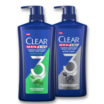 Clear Men 3in1 Shampoo and Body Wash
