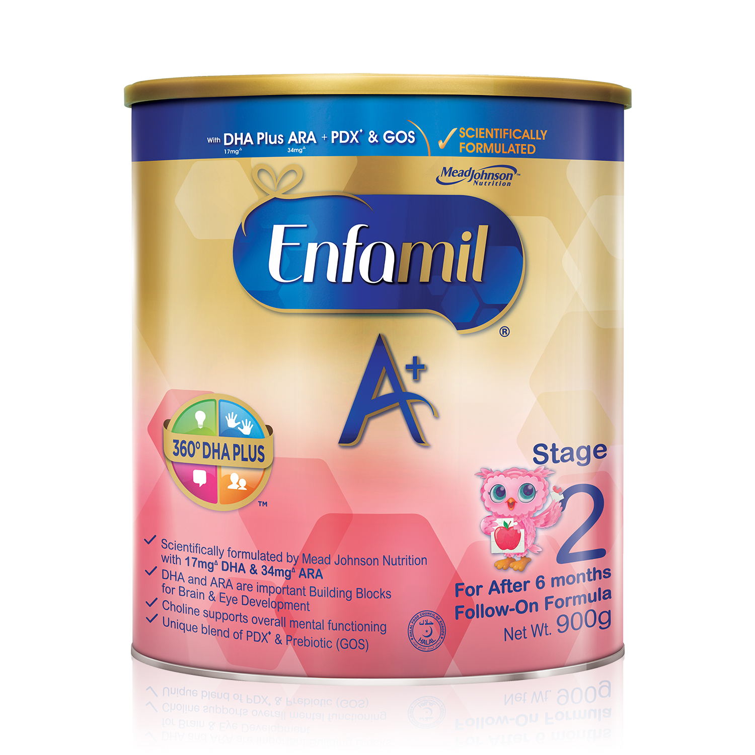 Enfamil A+ Stage 2 Infant Formula Baby Milk Powder 360DHA+ (6M+) 900g