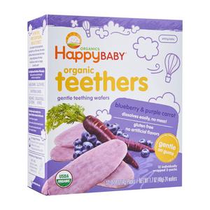 Happy Baby Gentle Teethers - Blueberry And Purple Carrot Baby Snack