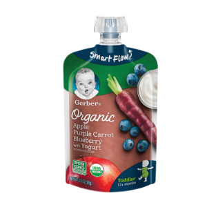 Organic Puree Pouch (Apple/Purple Carrot/Blueberry/Yogurt)
