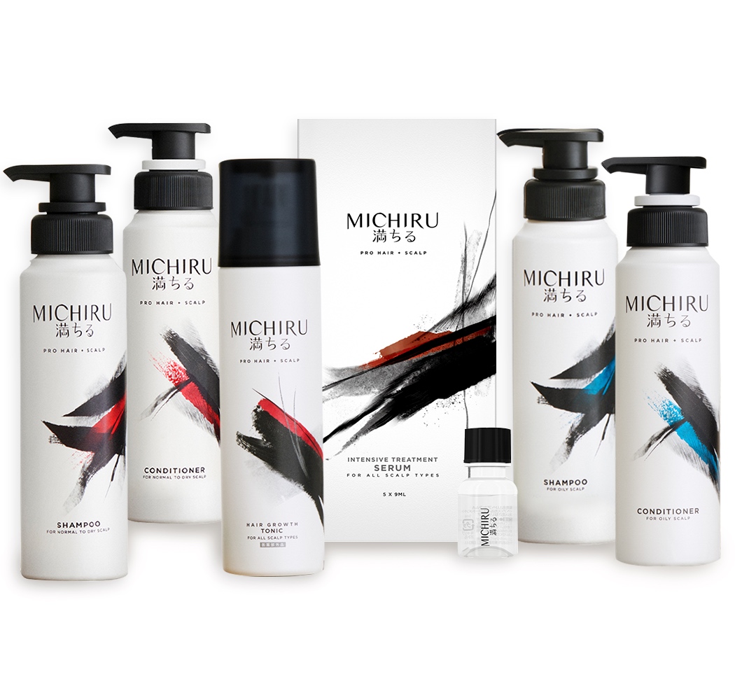 Anti-hair loss solution by Michiru : review - Shampoo & conditioner-  