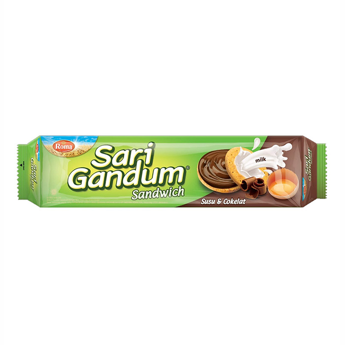 Sari Gandum Sandwich Susu & Cokelat