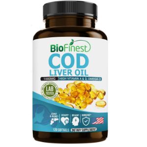 Cod Liver Ocean-Harvested Arctic Cod Fish Liver Oil Supplement