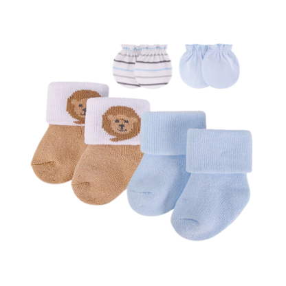 Baby 4pcs Socks and Mittens Set