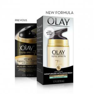 OLAY TOTAL EFFECTS ANTI-AGING FRAGRANCE-FREE MOISTURIZER SPF 15