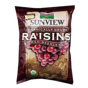 Organic Red Seedless Jumbo Size Raisins 