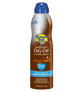Banana Boat® Clear UltraMist® Dry Oil Spray Sunscreens with Argan Oil SPF 25