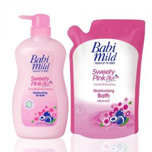 Babi Mild Sweety pink plus Moisturizing oil bath