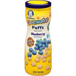 Graduates Puffs Cereal Snack Blueberry