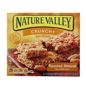 Roasted Almond Crunchy Granola Bars