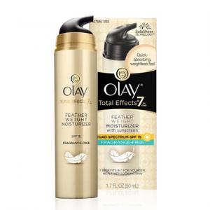 OLAY TOTAL EFFECTS FEATHER WEIGHT MOISTURIZER WITH SPF 15 FRAGRANCE FREE