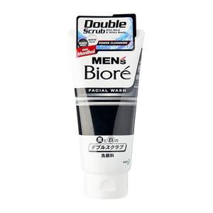 Men's Black and White Double Scrub Facial Wash