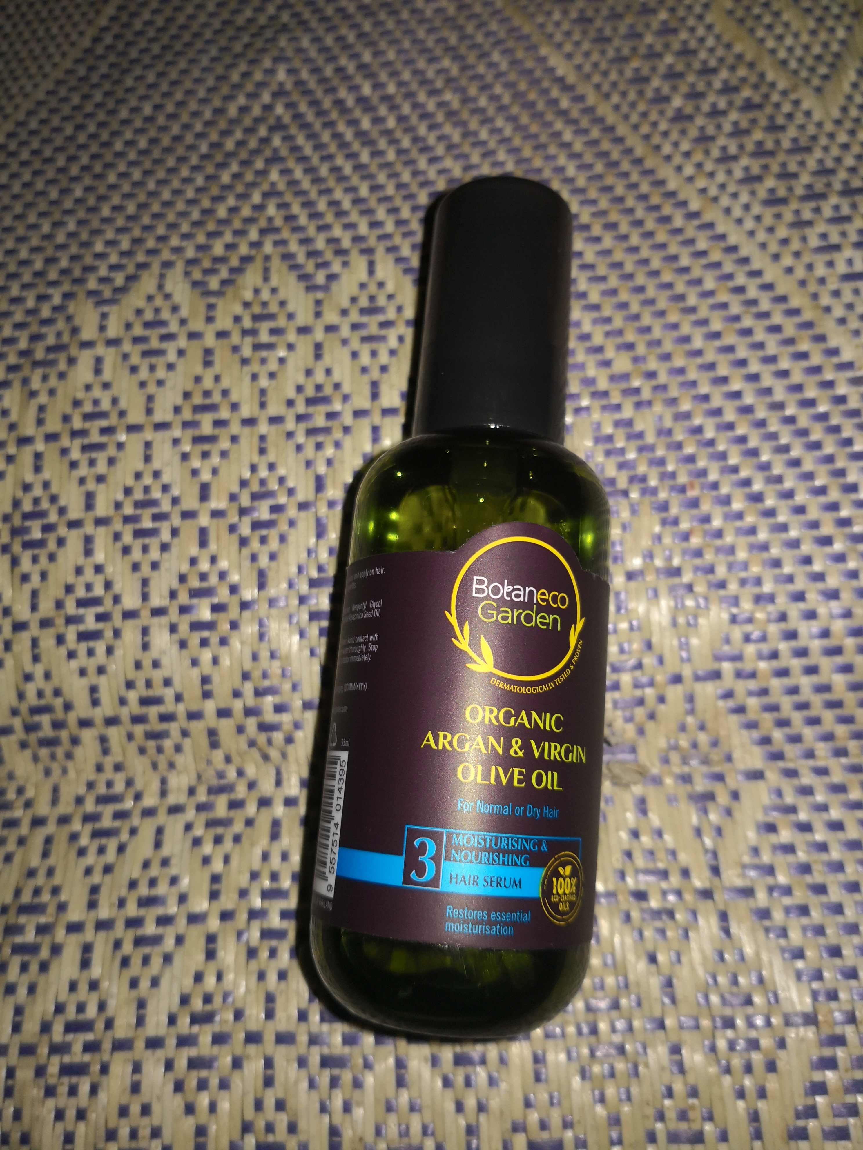 Argan & virgin oil hair serum - botaneco garden by Guardian : review - Hair  styling & treatments